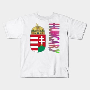 Hungary Coat of Arms Design Kids T-Shirt